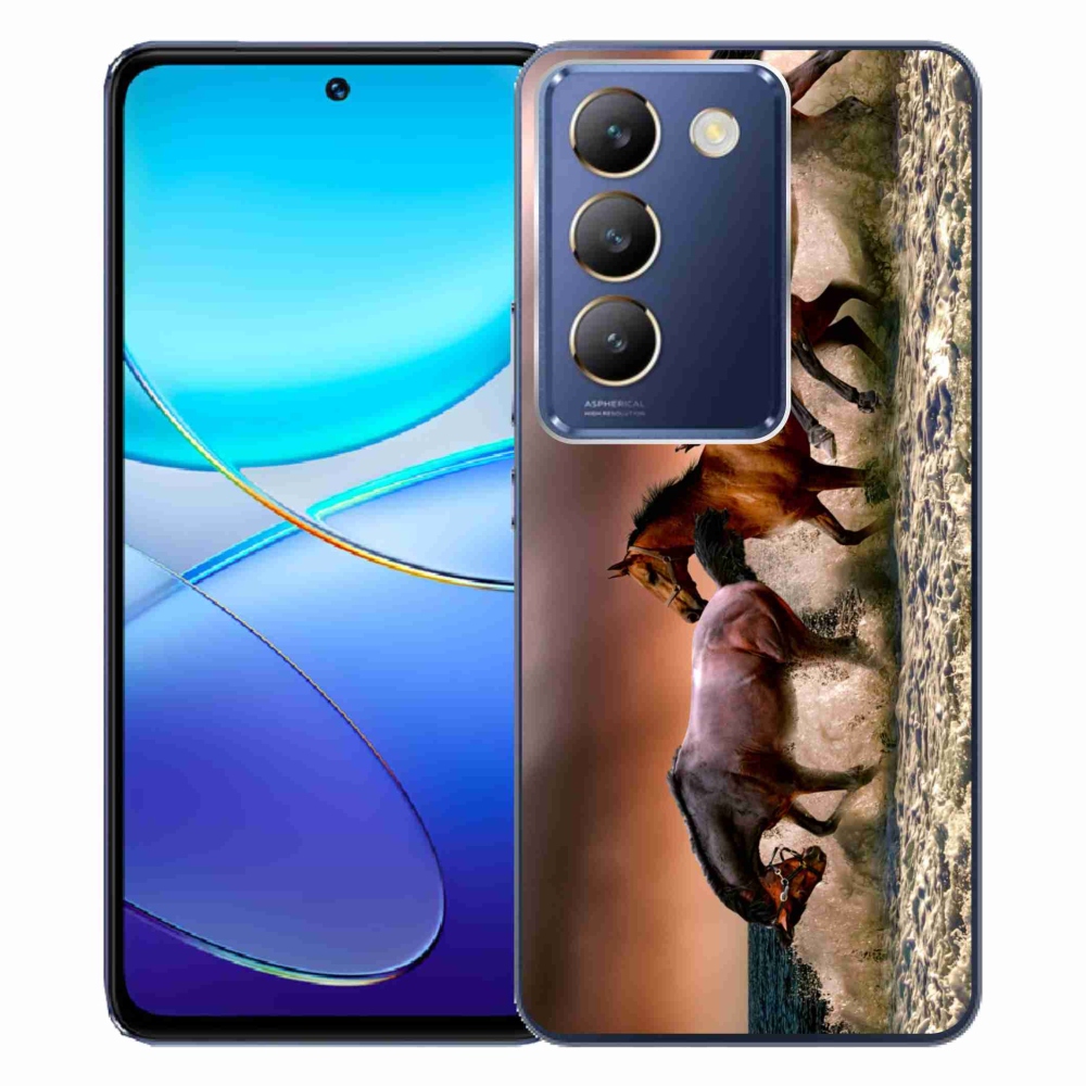 Gelový obal mmCase na Vivo V40 SE 4G/5G - koně 1