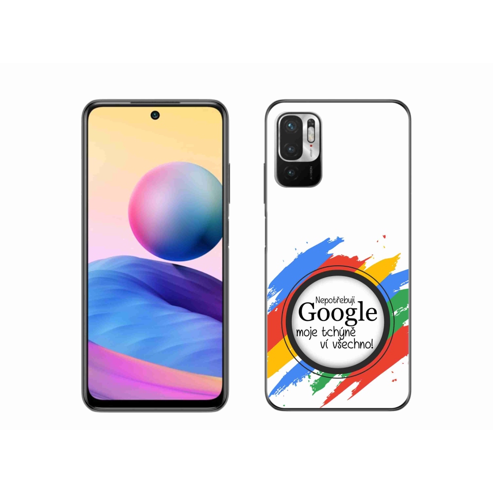 Gelový kryt mmCase na Xiaomi Poco M3 Pro/5G - tchýně ví všechno bílé pozadí