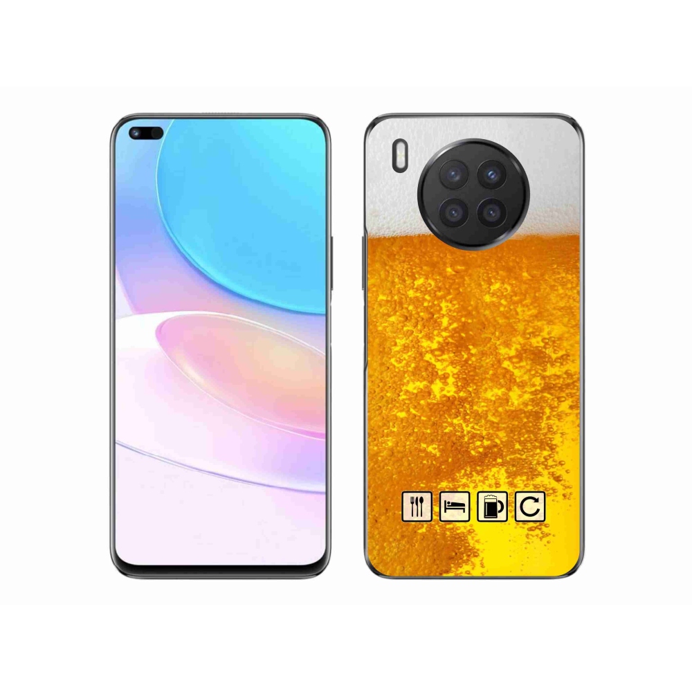Gelový kryt mmCase na Honor 50 Lite - pivní motiv 3