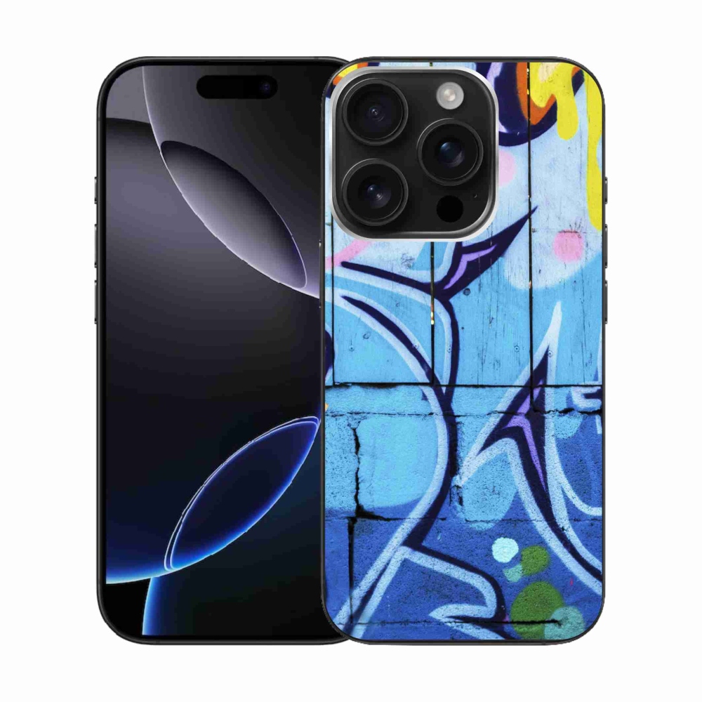 Gelový kryt mmCase na iPhone 16 Pro - graffiti