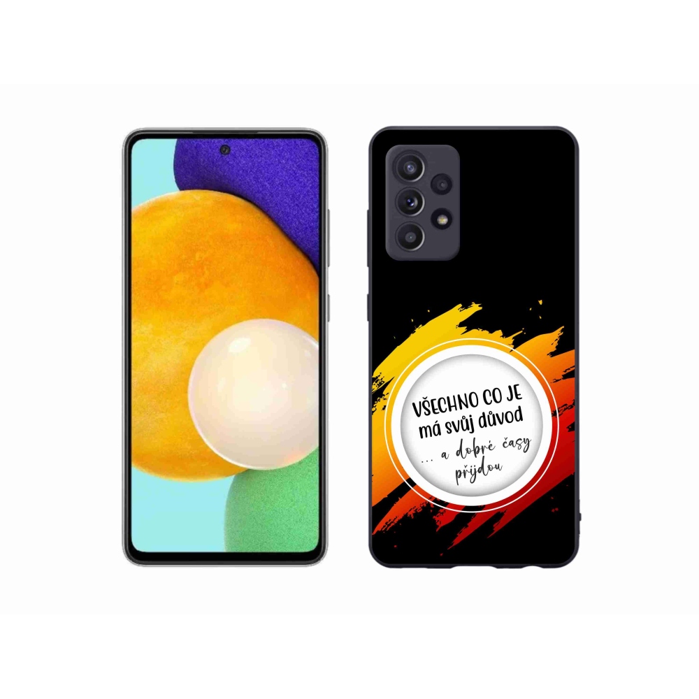 Gelový kryt mmCase na Samsung Galaxy A52/A52 5G - citát 3 černé pozadí