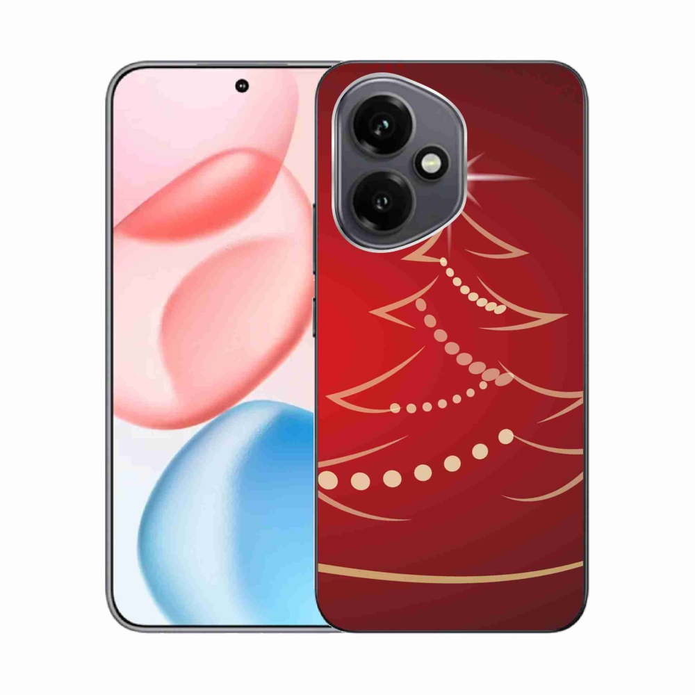 Gelový kryt mmCase na Honor 400 - kreslený vánoční stromek