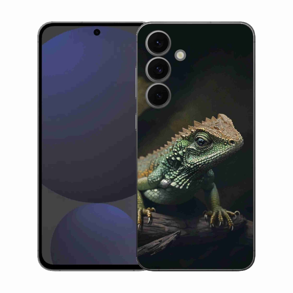 Gelový kryt mmCase na Samsung Galaxy S25 FE - ještěr
