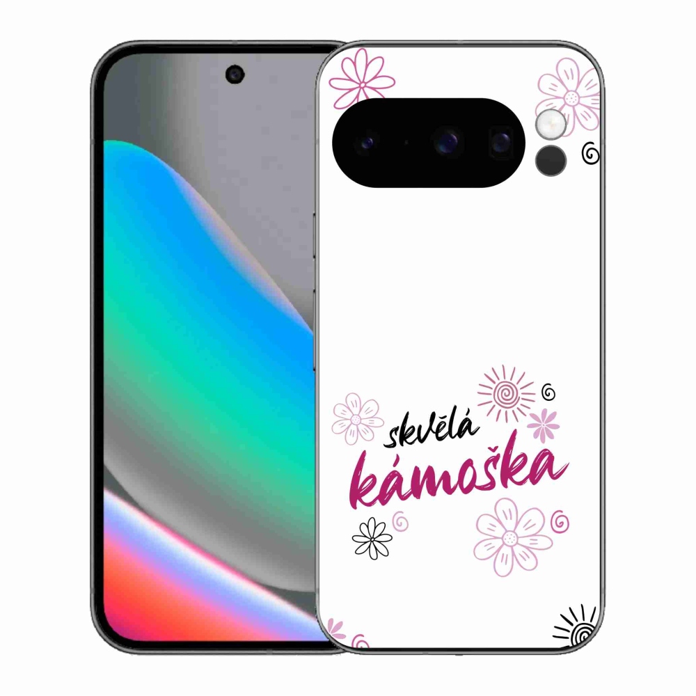 Gelový kryt mmCase na Google Pixel 10 Pro - skvělá kámoška bílé pozadí