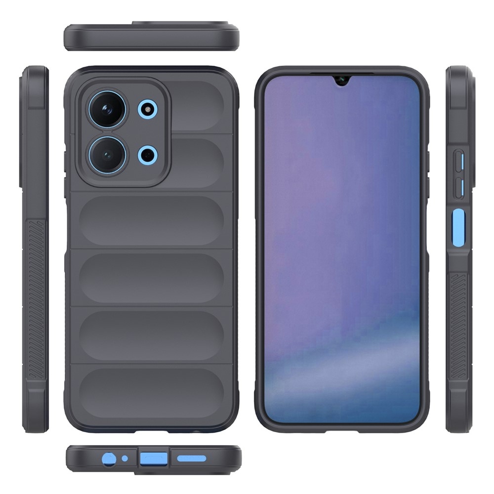 Rugg odolný gelový obal na Xiaomi Redmi 15C 4G (171mm)/Poco C85 4G (171mm) - tmavěšedý