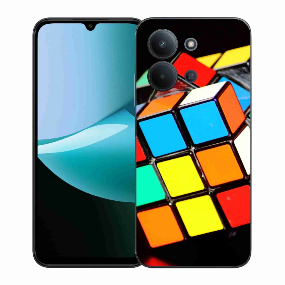 Gelový kryt mmCase na Xiaomi Redmi 15C 4G (171mm)/Poco C85 4G (171mm) - rubikova kostka
