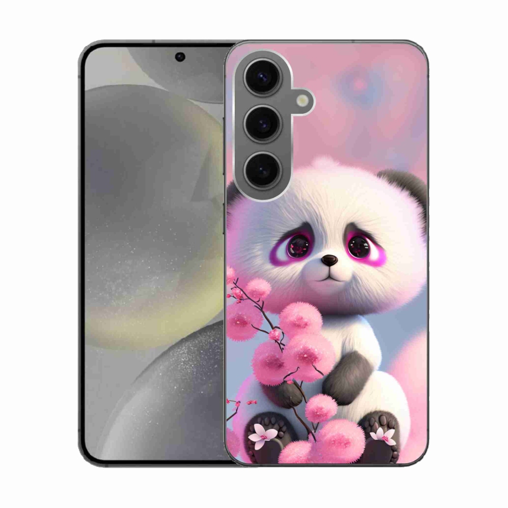 Gelový kryt mmCase na Samsung Galaxy S24 - roztomilá panda 1