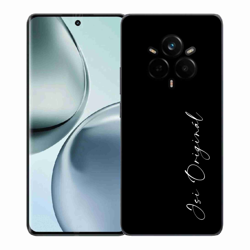 Gelový kryt mmCase na Realme 14 Pro+ 5G - jsi originál černé pozadí