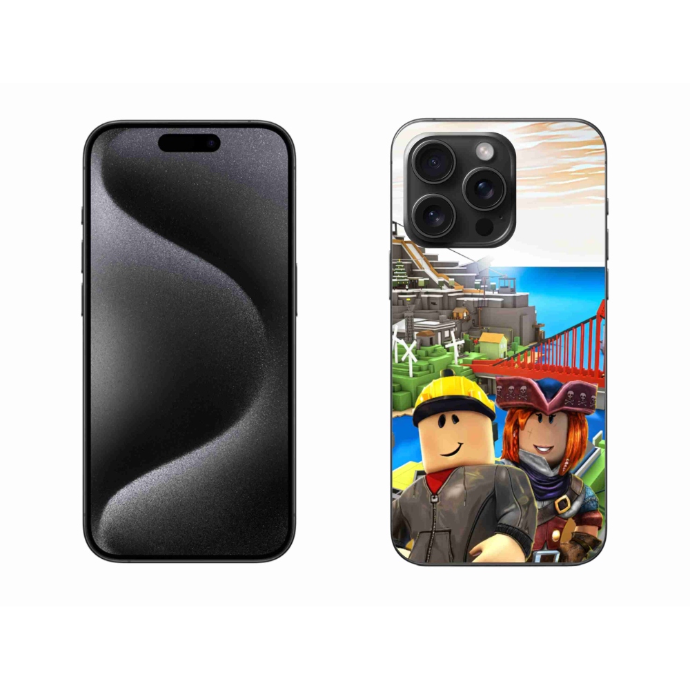 Gelový kryt mmCase na iPhone 15 Pro Max - roblox 1