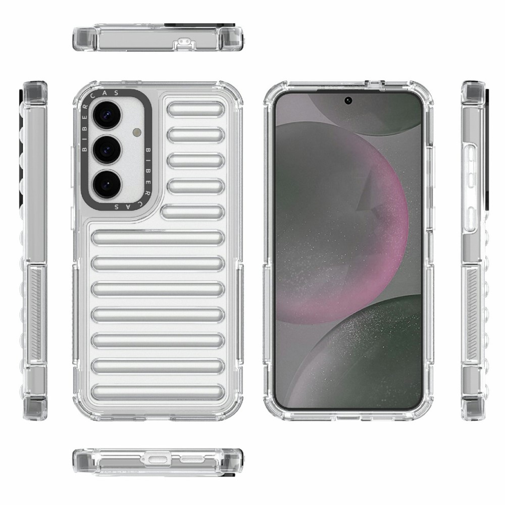 Stripe odolný kryt na Samsung Galaxy S25+ - průhledný