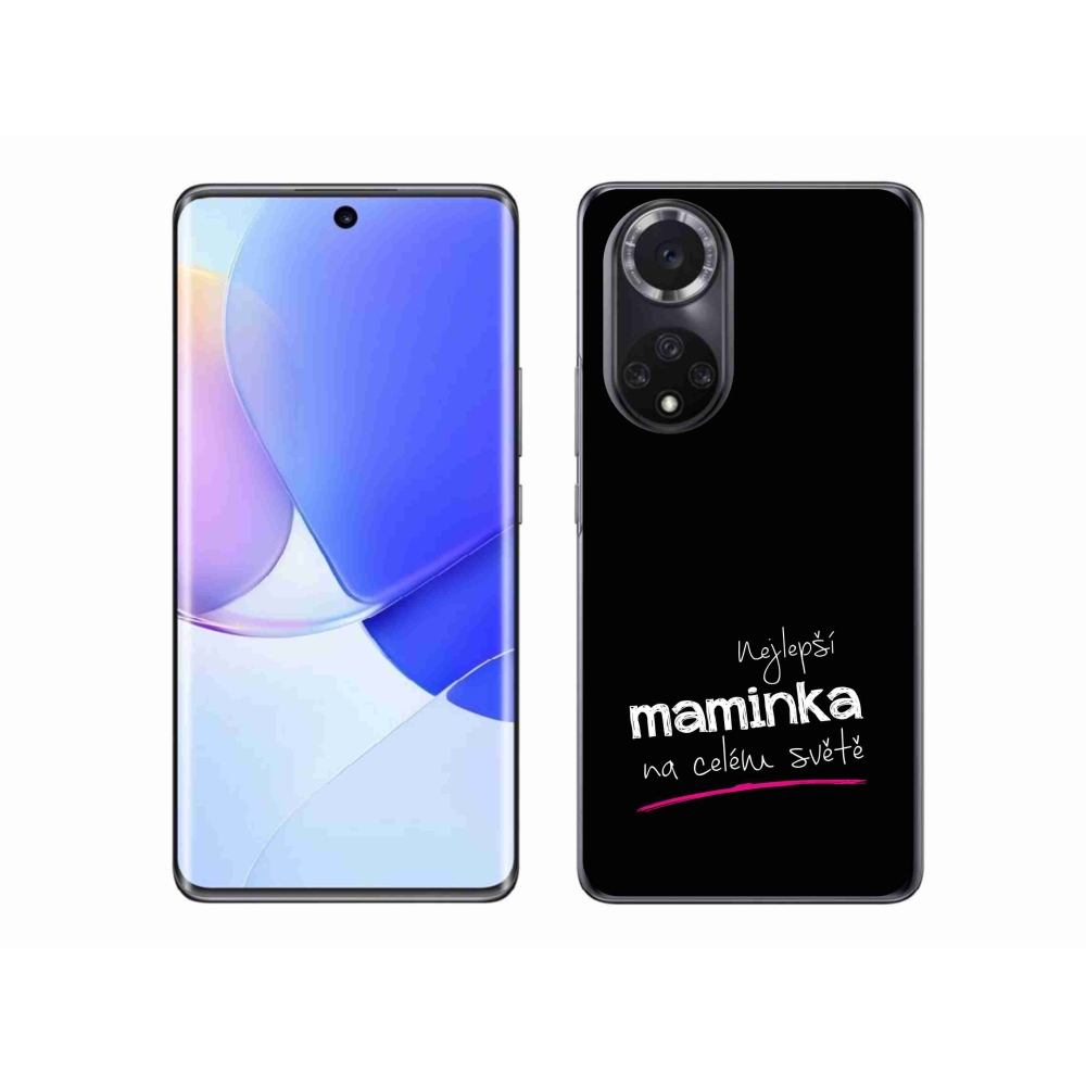Gelový kryt mmCase na Honor 50 - nejlepší maminka 4 černé pozadí