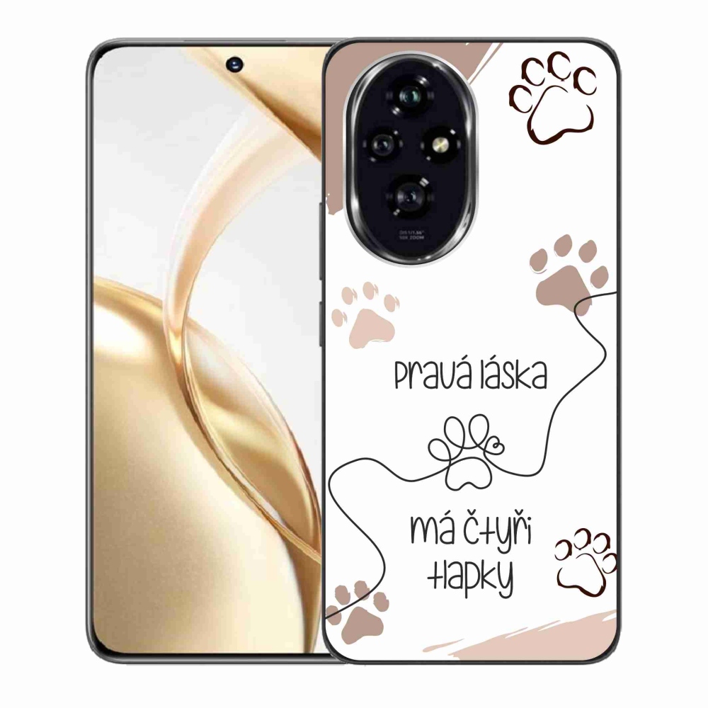 Gelový kryt mmCase na Honor 200 5G - psí motiv 1 bílé pozadí