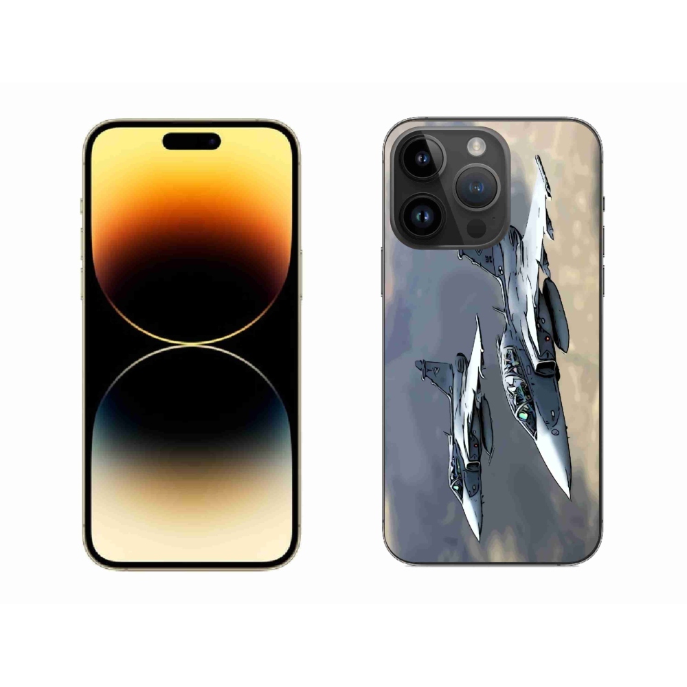 Gelový kryt mmCase na iPhone 14 Pro Max - stíhačky