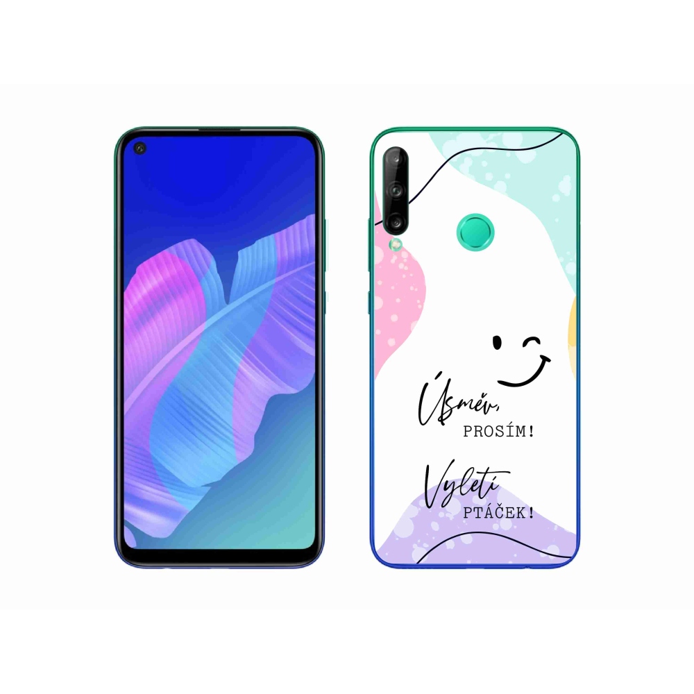 Gelový kryt mmCase na Huawei P40 Lite E - vtipný text 4 bílé pozadí