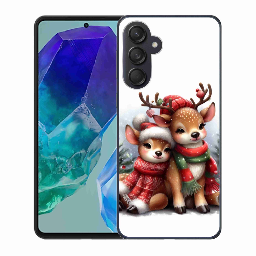 Gelový kryt mmCase na Samsung Galaxy M55 5G - vánoční sobi
