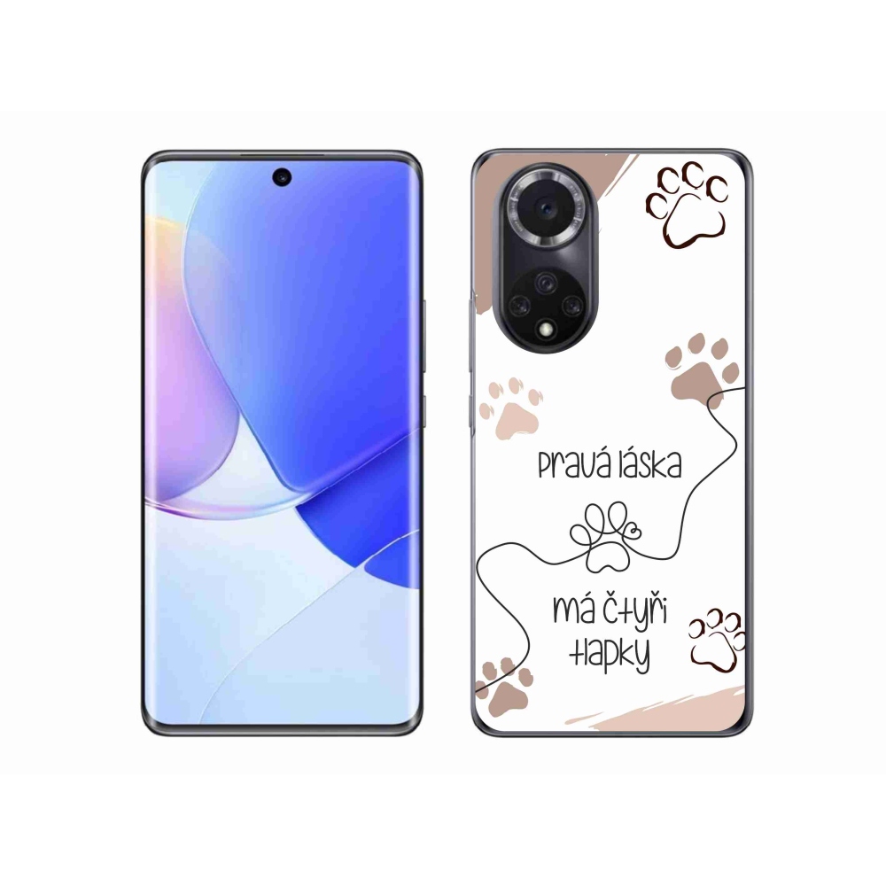 Gelový kryt mmCase na Huawei Nova 9 - psí motiv 1 bílé pozadí