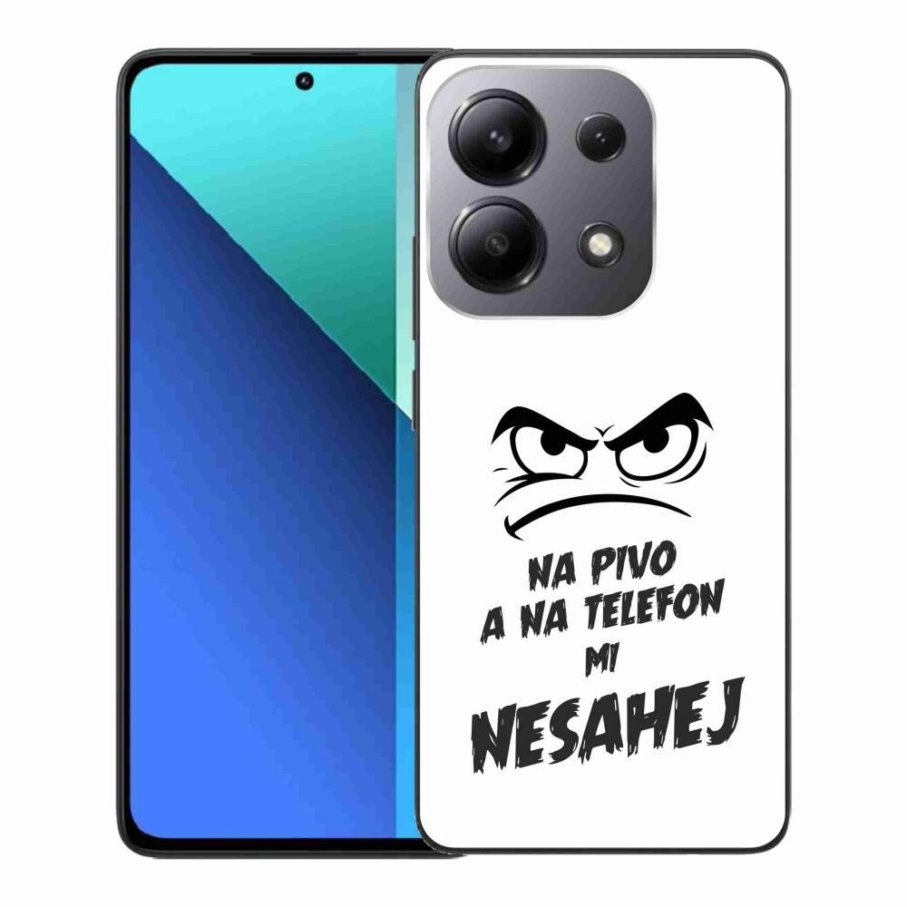 Gelový kryt mmCase na Xiaomi Redmi Note 13 - pivní motiv 2 bílé pozadí