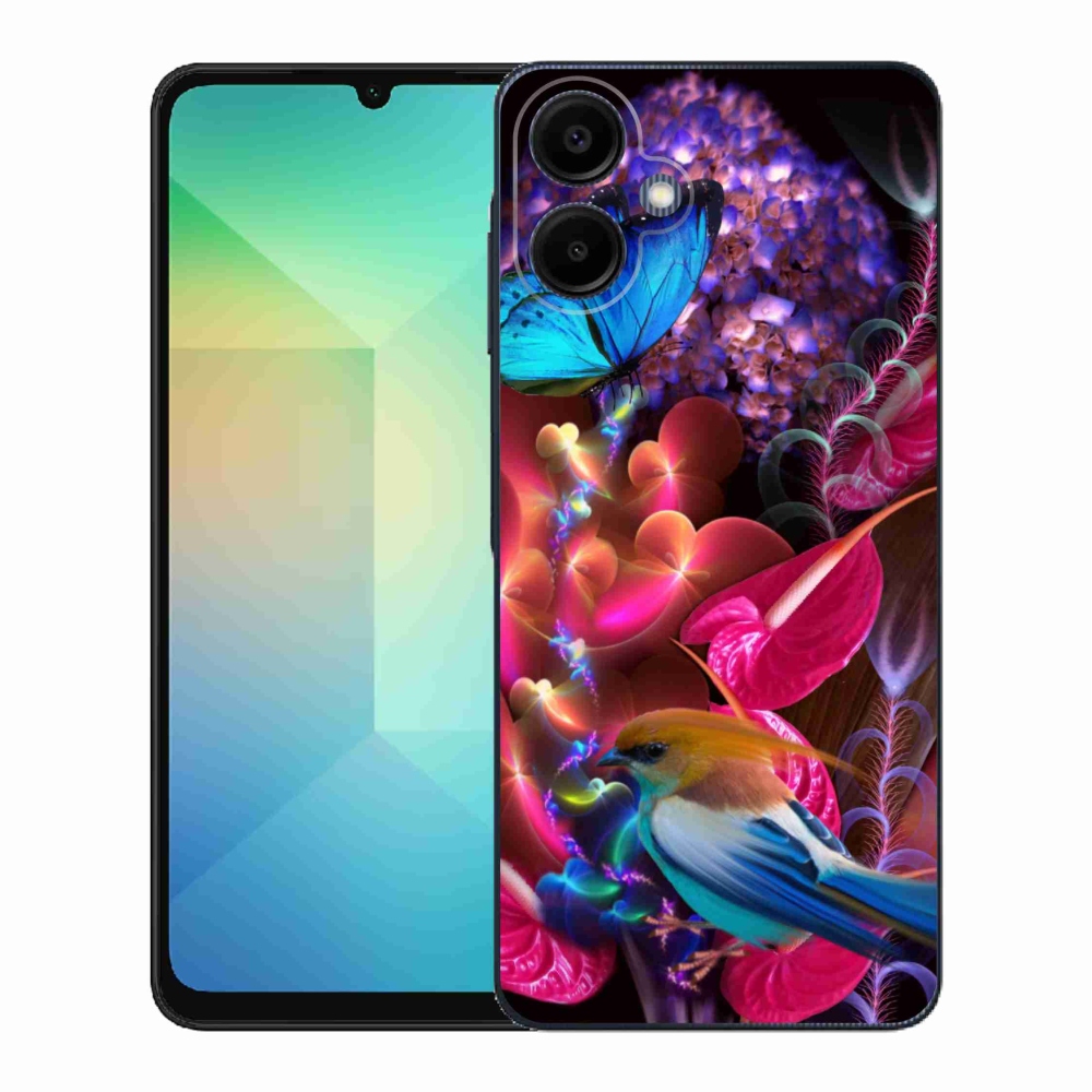 Gelový kryt mmCase na Samsung Galaxy A06 4G - barevné květiny