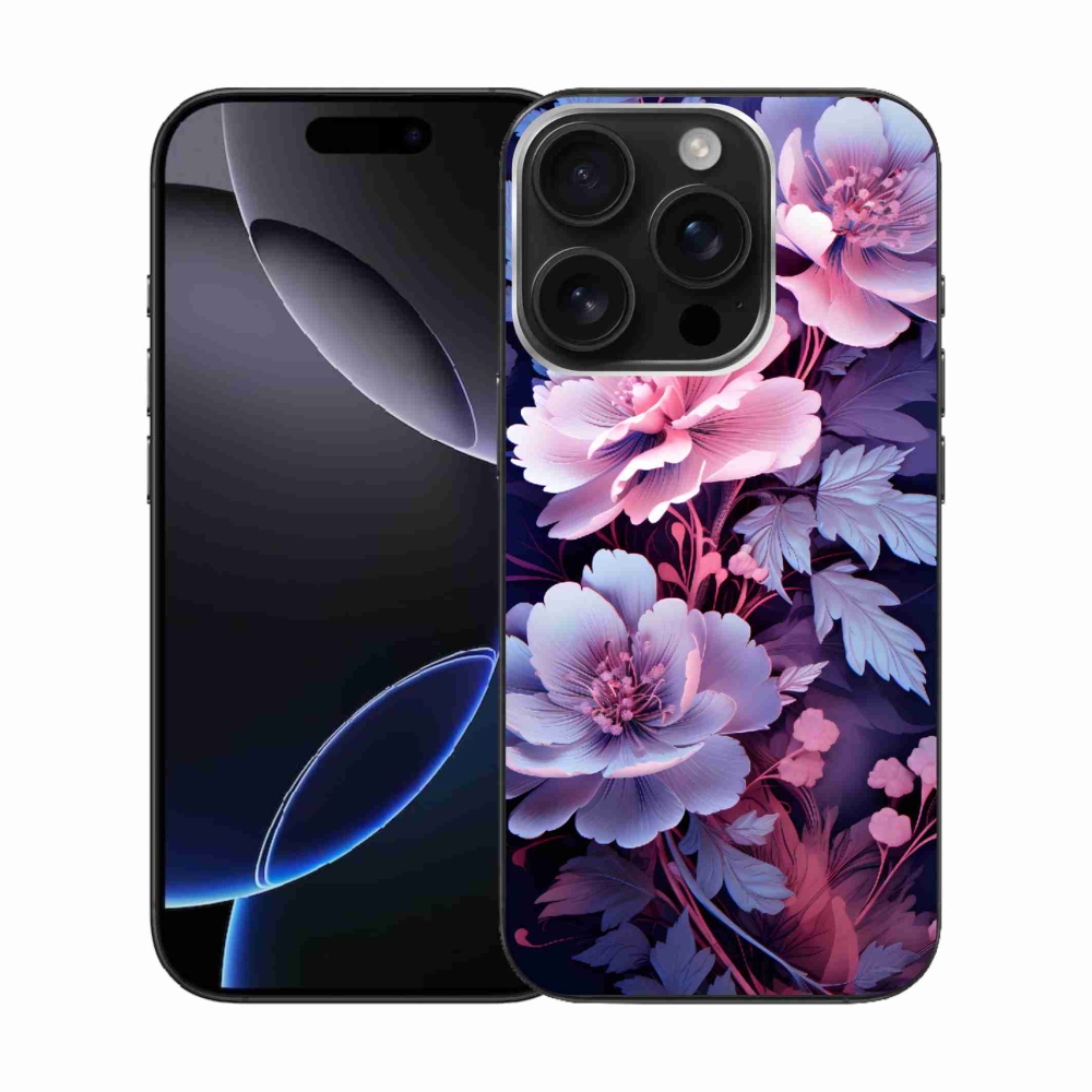 Gelový kryt mmCase na iPhone 16 Pro - květiny 11