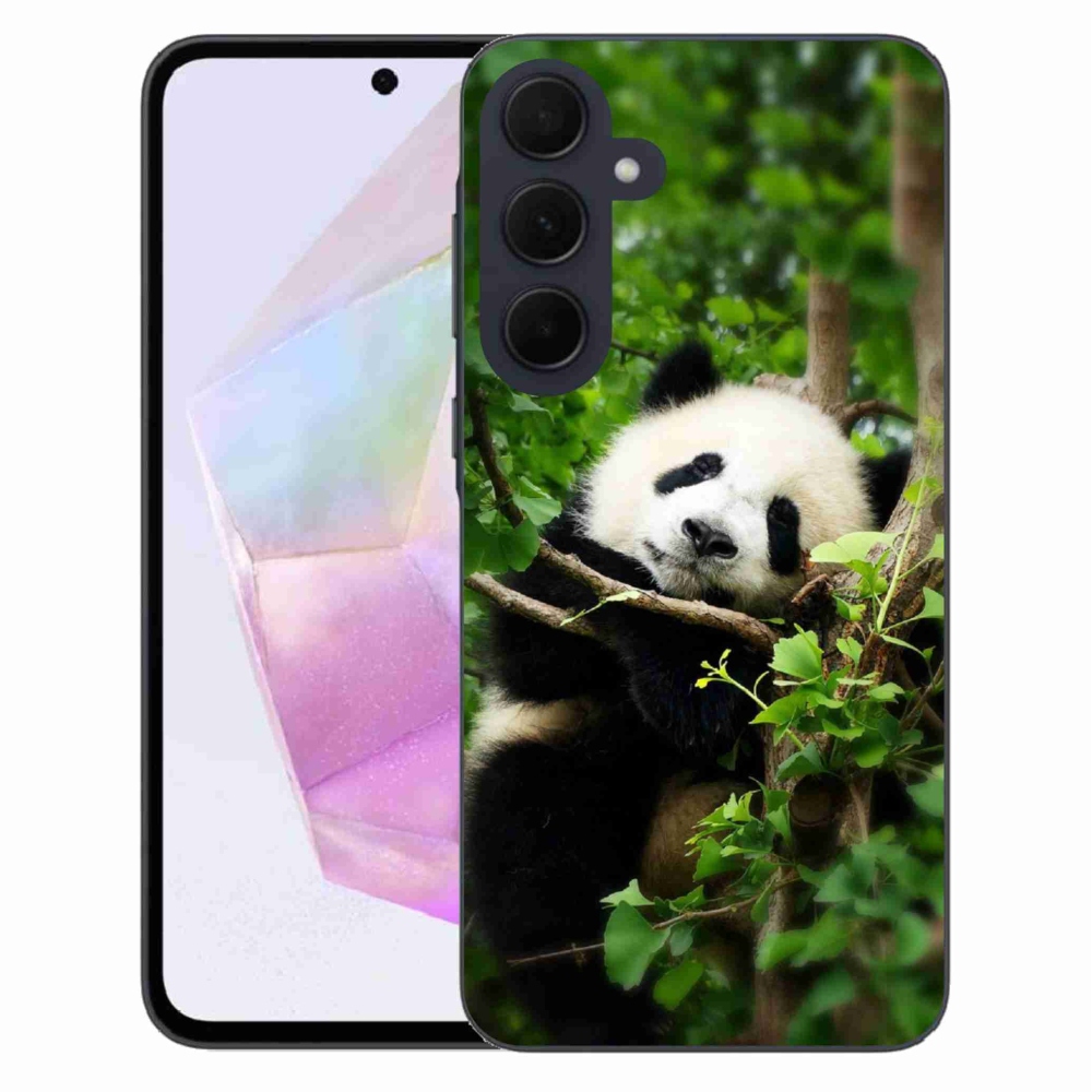Gelový kryt mmCase na Samsung Galaxy A35 5G - panda