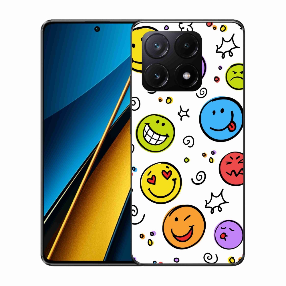 Gelový kryt mmCase na Xiaomi Poco X6 Pro 5G - smajlíci