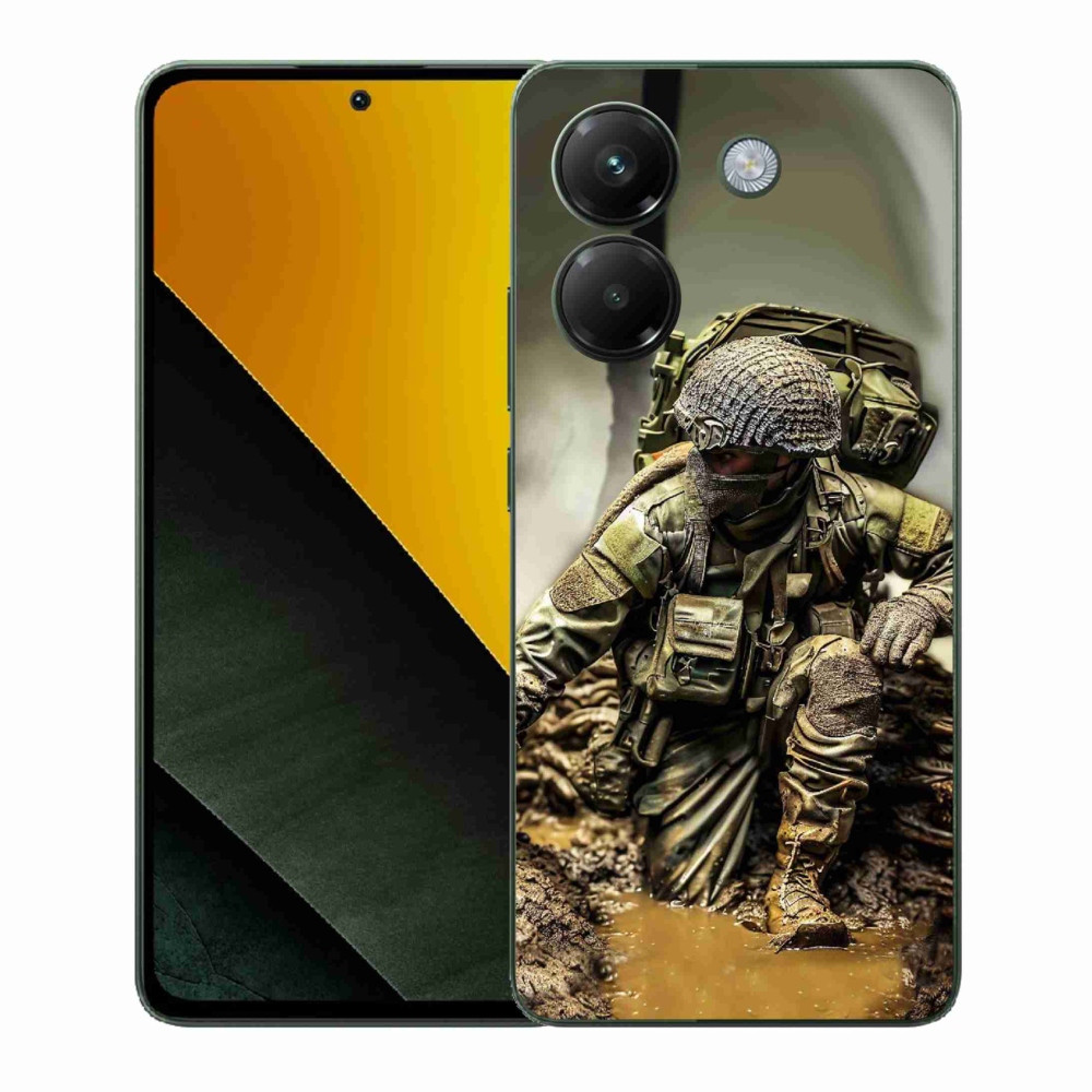 Gelový kryt mmCase na Xiaomi Poco M7 Pro 5G - voják