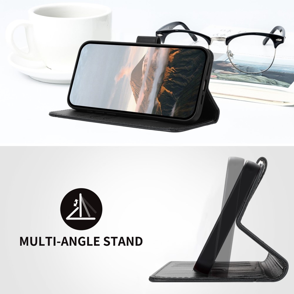 Triangles knížkové pouzdro na Vivo V50 Lite 4G/5G - černé