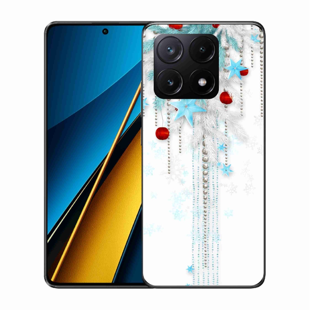 Gelový kryt mmCase na Xiaomi Poco X6 Pro 5G - vánoční ozdoby