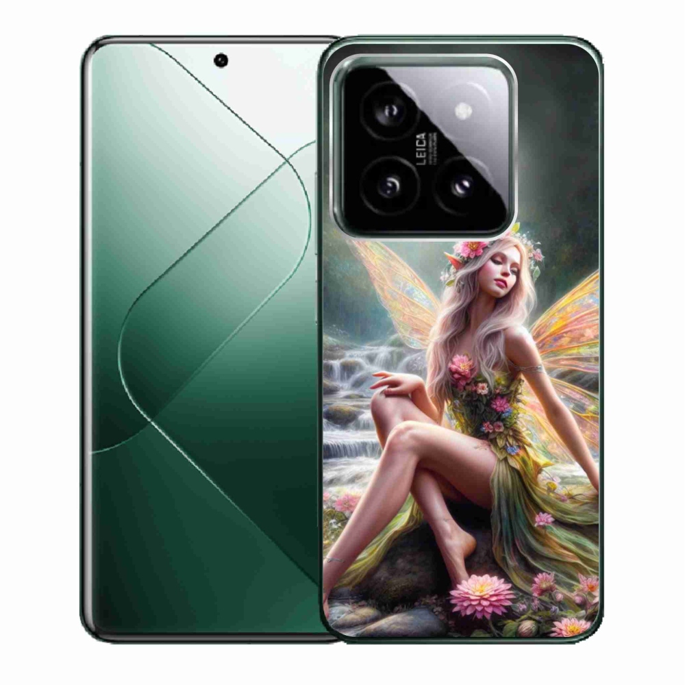 Gelový kryt mmCase na Xiaomi 14 - motýlí žena 1