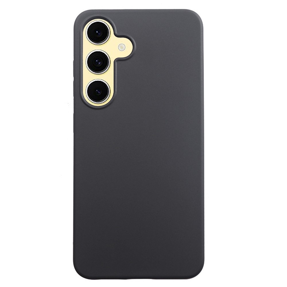 Matný gelový obal na Samsung Galaxy S25 - černý