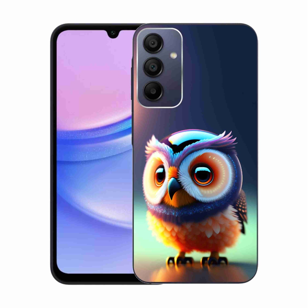 Gelový kryt mmCase na Samsung Galaxy A15 4G/5G - sovička