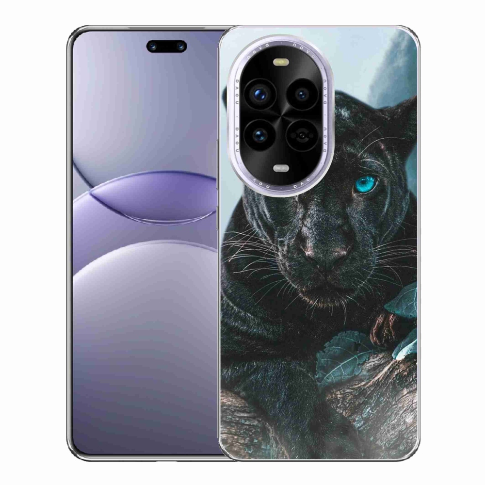 Gelový kryt mmCase na Huawei Nova 13 Pro 5G - černý panter