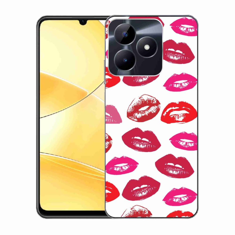 Gelový kryt mmCase na Realme C51/C53 - rty