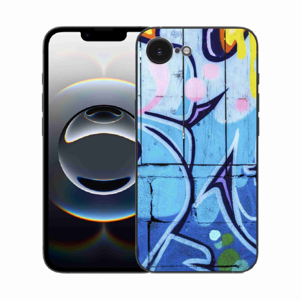 Gelový kryt mmCase na iPhone 16e - graffiti