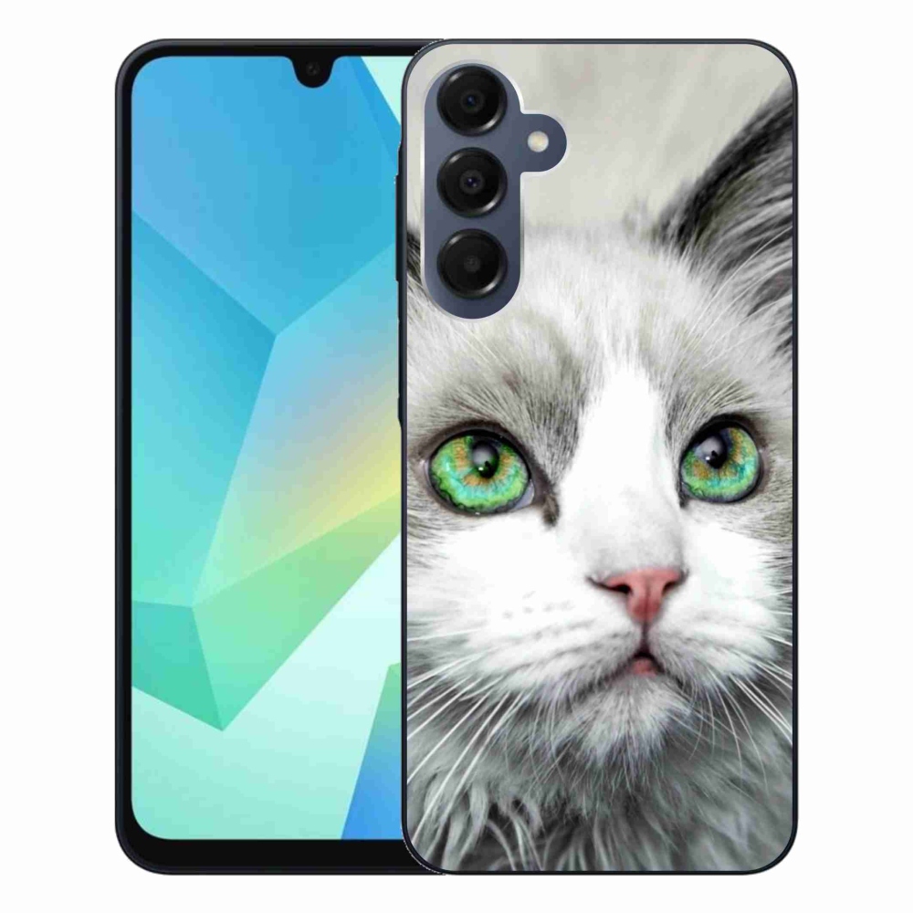 Gelový kryt mmCase na Samsung Galaxy A16 4G/5G - kočičí pohled