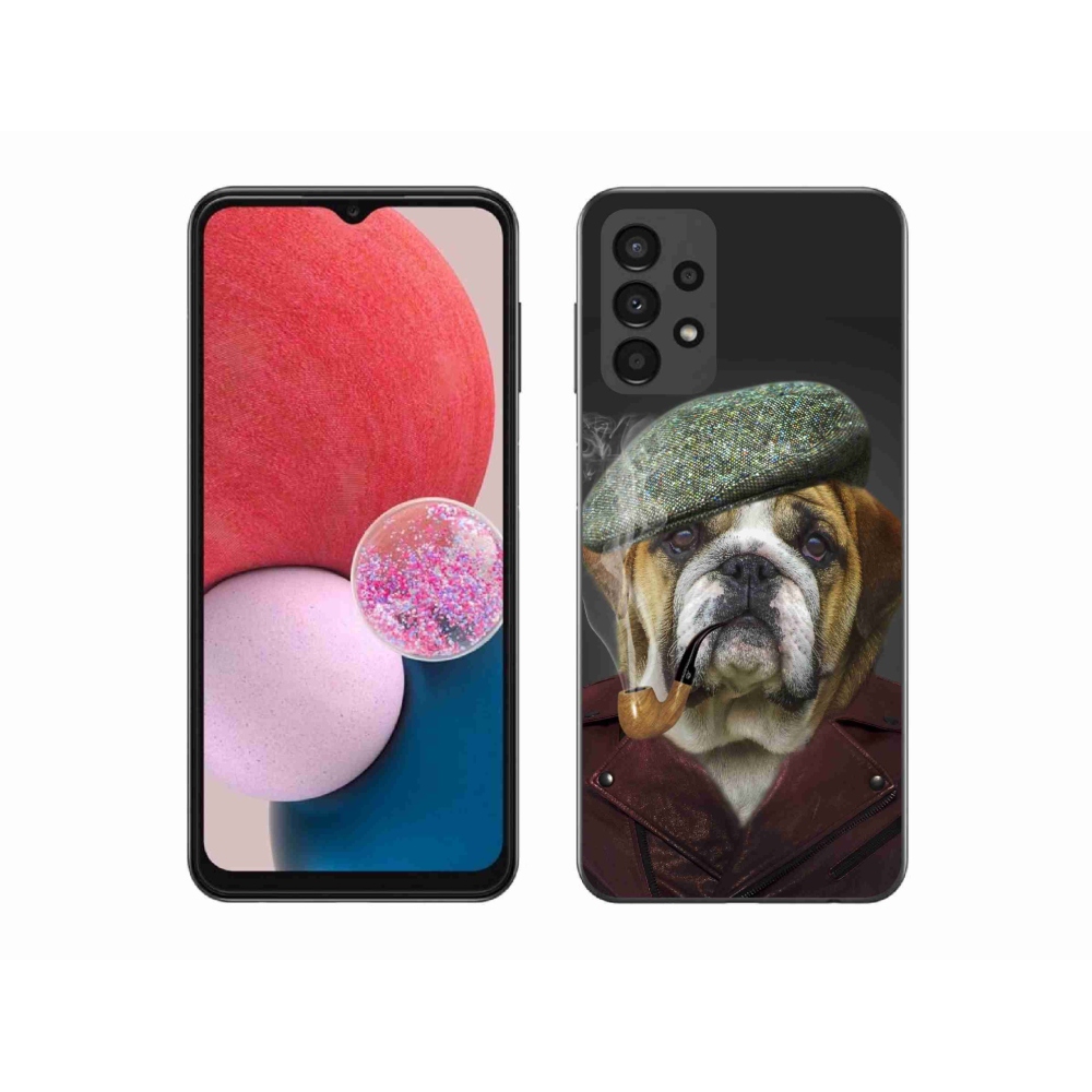 Gelový kryt mmCase na Samsung Galaxy A13 4G - pes s fajfkou