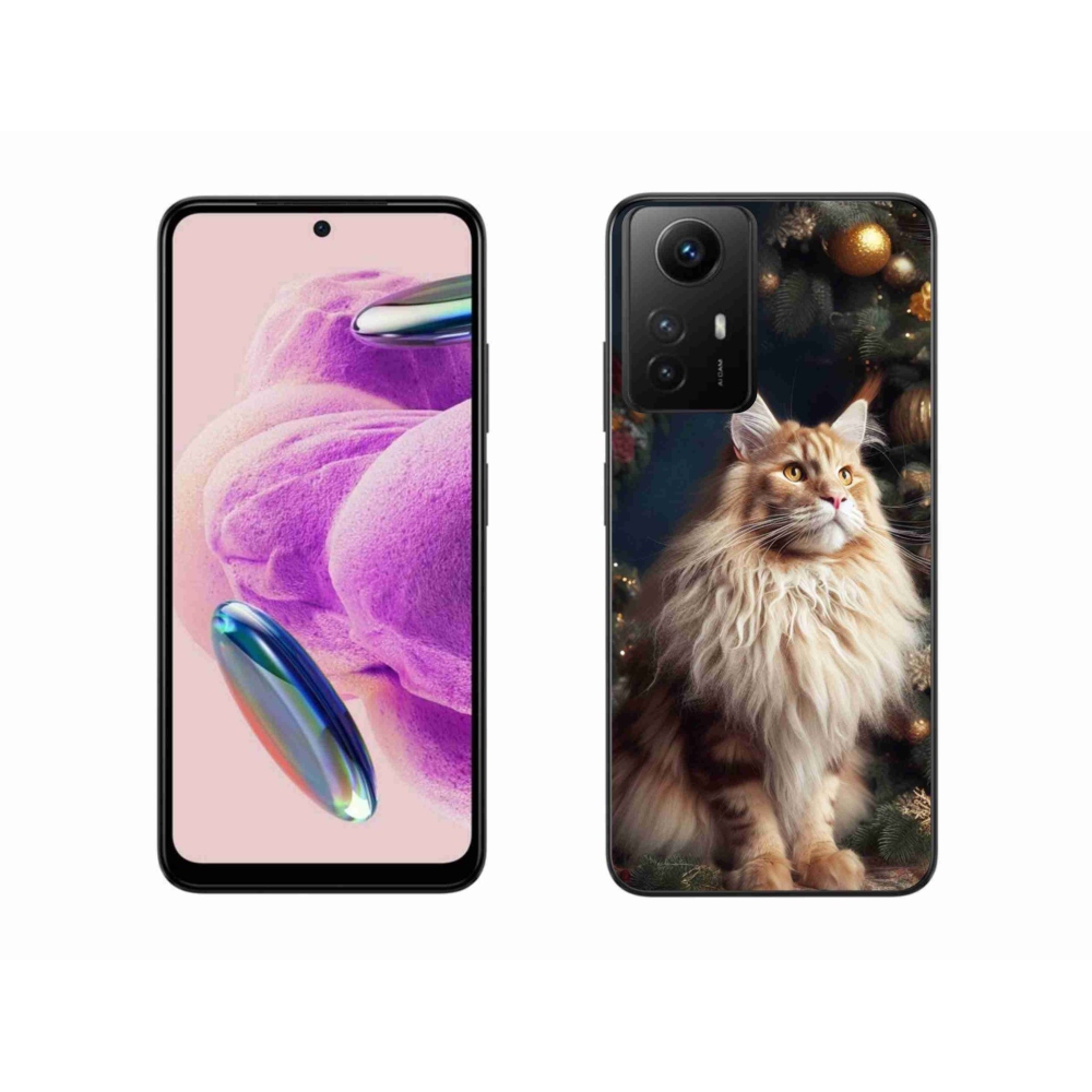 Gelový kryt mmCase na Xiaomi Redmi Note 12S - kočka u stromku