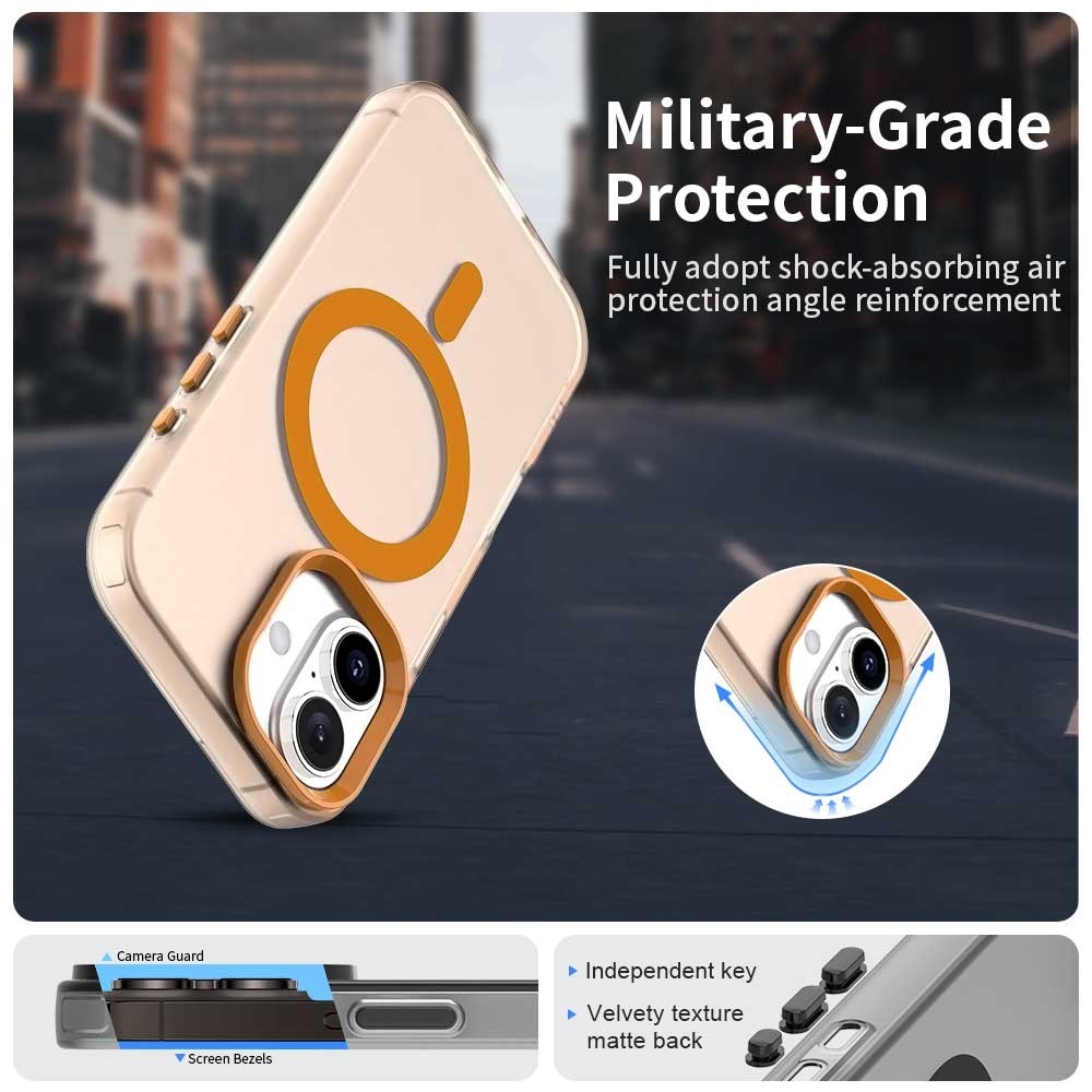 Candy gelový obal MagSafe pro iPhone 17 - oranžový