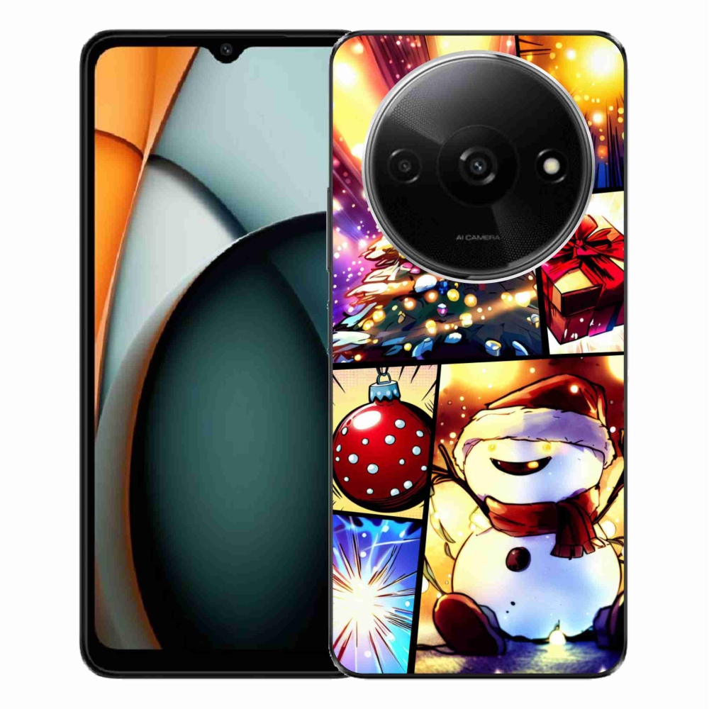 Gelový kryt mmCase na Xiaomi Redmi A3 - vánoční motivy 1