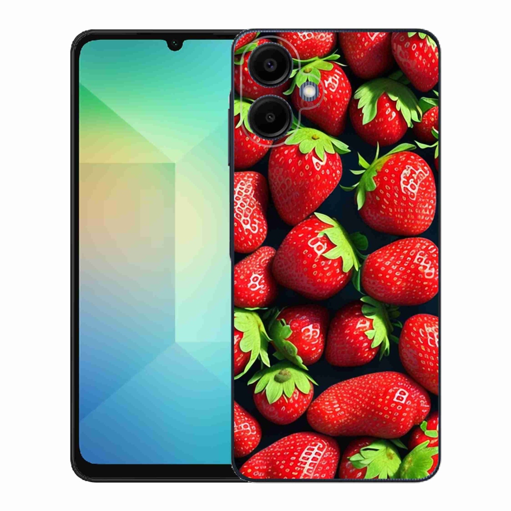 Gelový kryt mmCase na Samsung Galaxy A06 4G - jahody