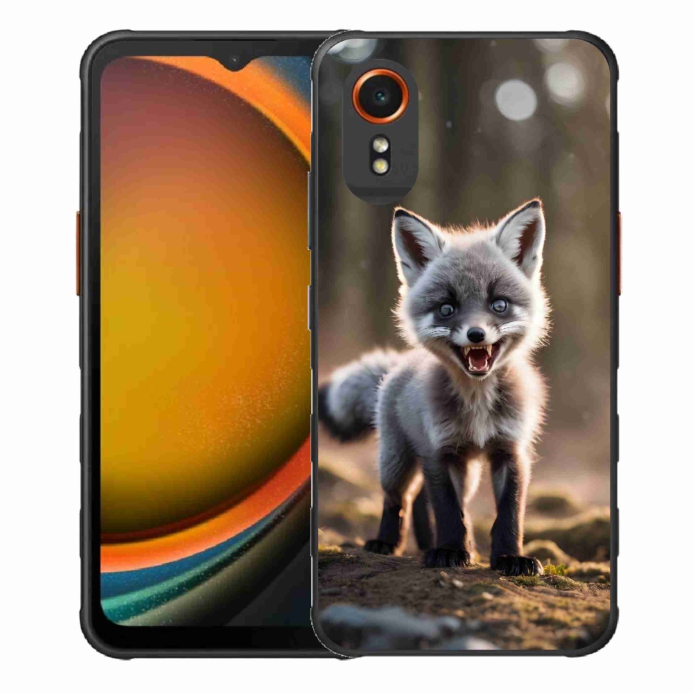 Gelový kryt mmCase na Samsung Galaxy Xcover 7 - rozzuřená liška