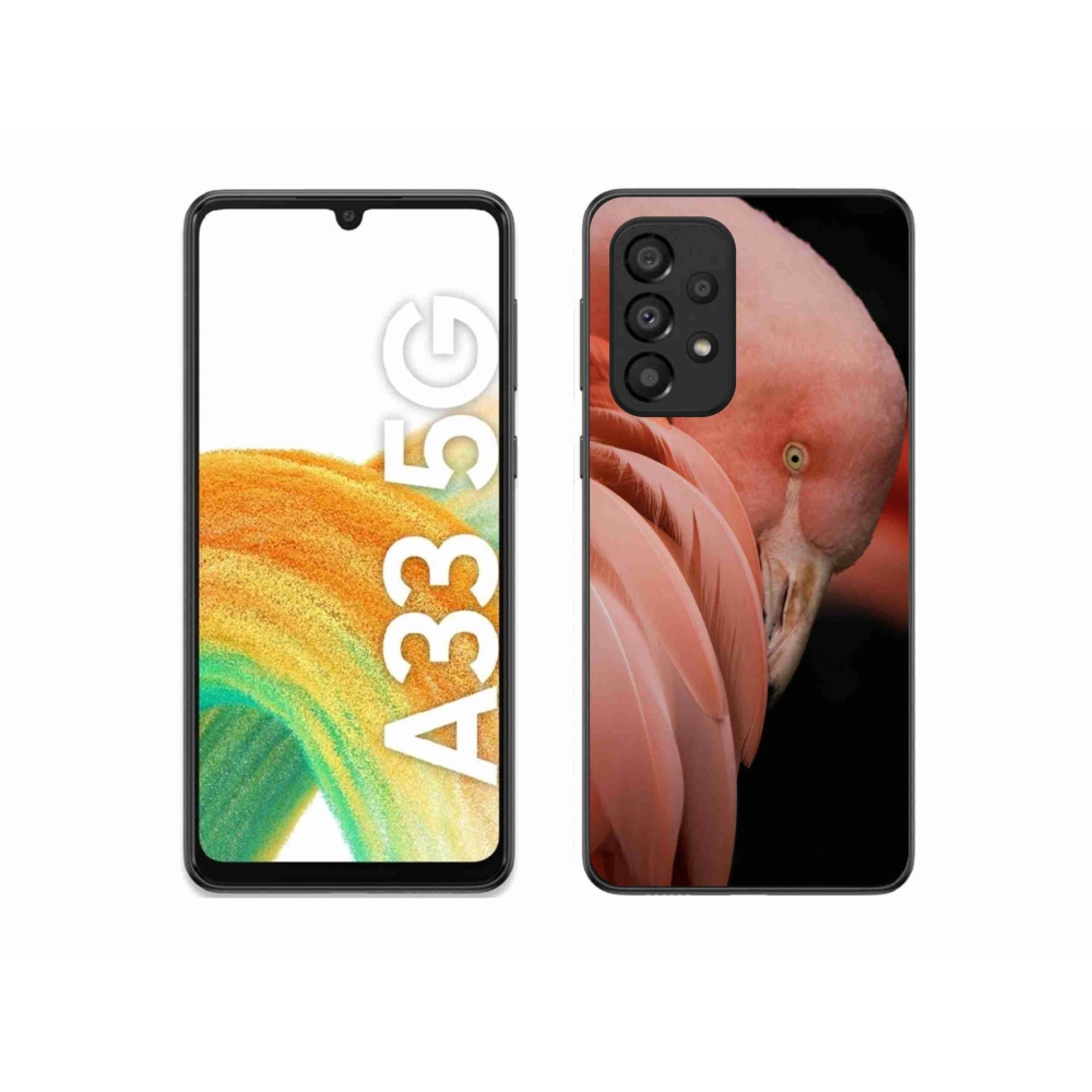 Gelový kryt mmCase na Samsung Galaxy A33 5G - plameňák 3