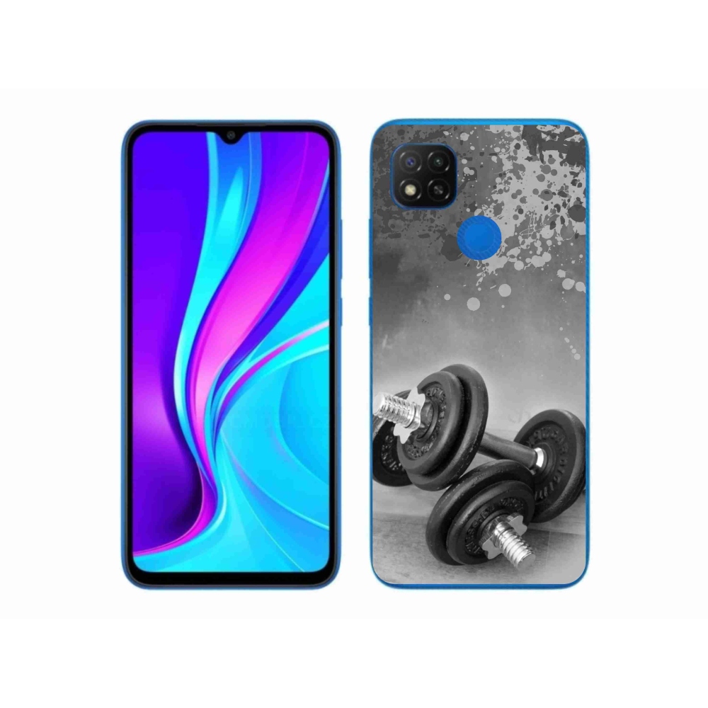 Gelový kryt mmCase na Xiaomi Redmi 9C - činky 1