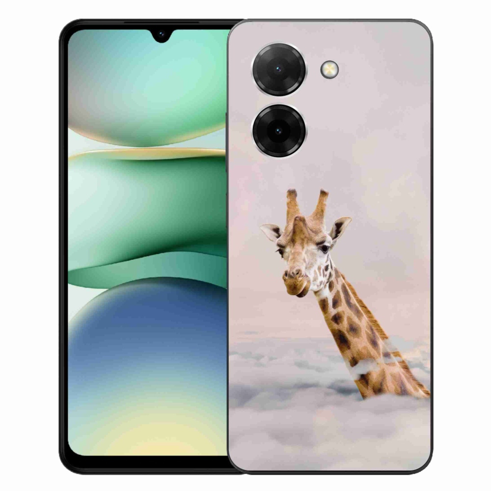 Gelový kryt mmCase na Xiaomi Redmi A5 (171.7x77.8x8.3mm) - žirafa v oblacích