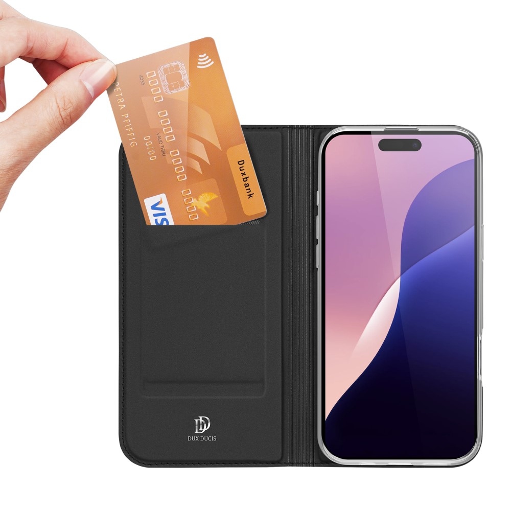 DUX knížkové pouzdro na iPhone 16 Pro Max - černé