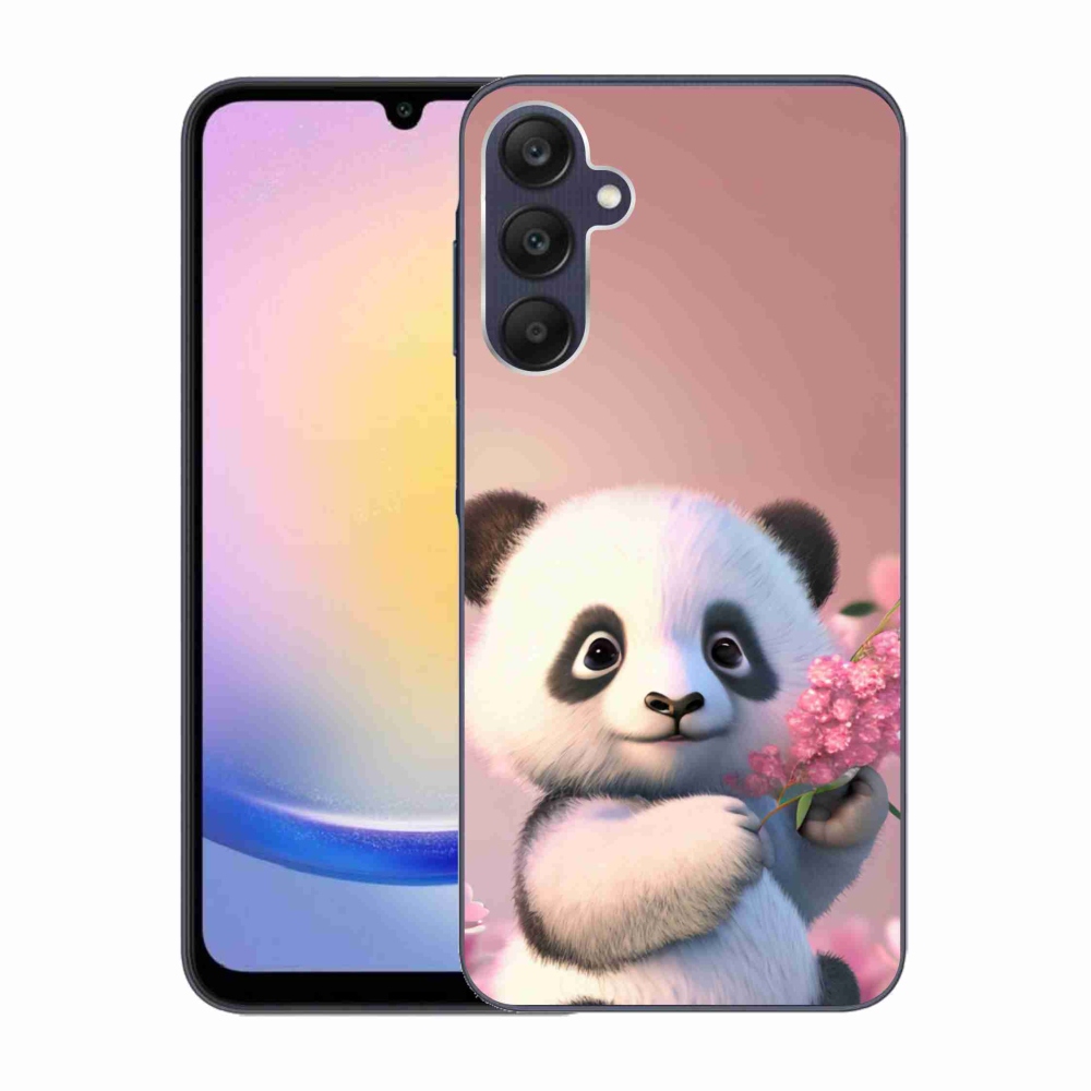 Gelový kryt mmCase na Samsung Galaxy A25 5G - roztomilá panda