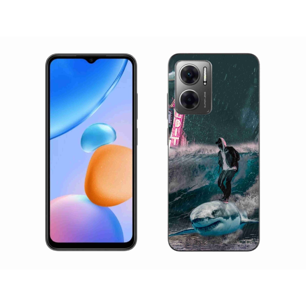 Gelový kryt mmCase na Xiaomi Redmi 10 5G - žralok
