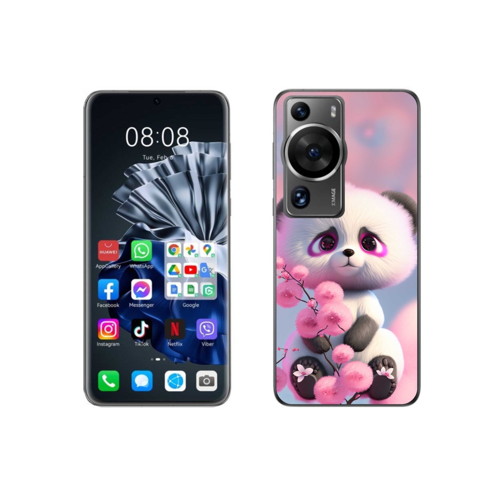 Gelový kryt mmCase na Huawei P60 Pro - roztomilá panda 1