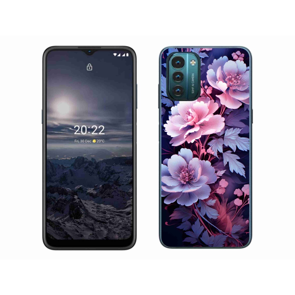 Gelový kryt mmCase na Nokia G11/G21 - květiny 11