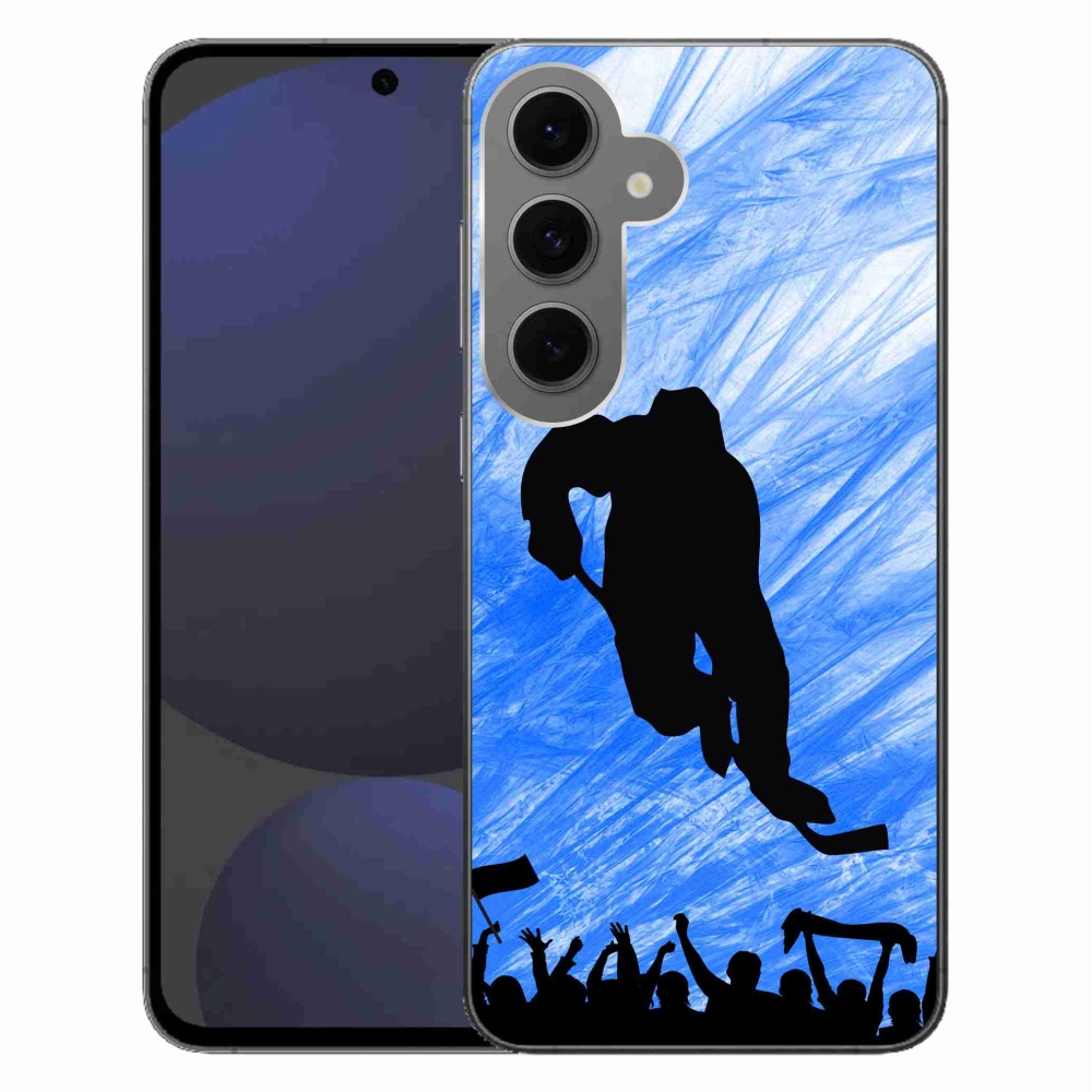 Gelový kryt mmCase na Samsung Galaxy S24 FE - hokejový hráč